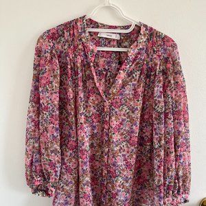MANGO Flower Print Shirt